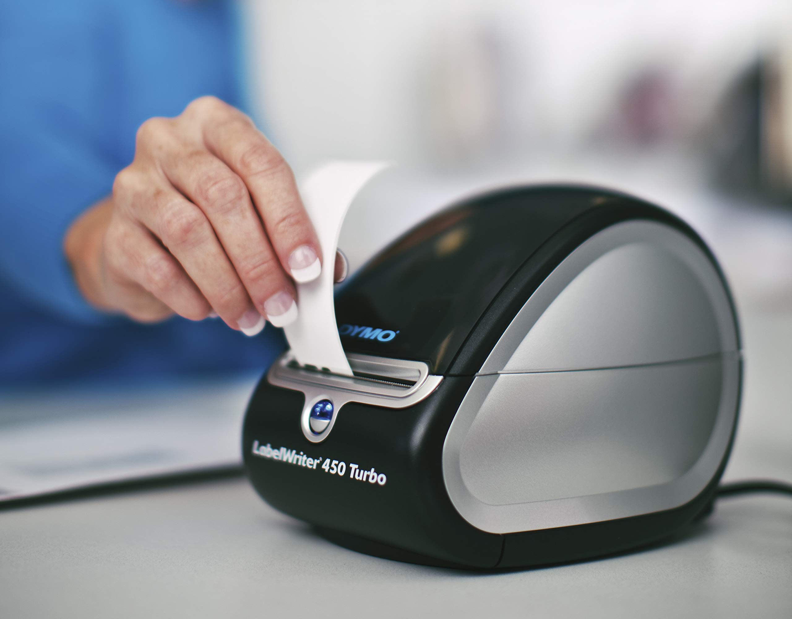 DYMO LabelWriter 450 Turbo Thermal Label Printer - Fast Printing for Shipping Labels, Barcodes & Mailing | Home & Office Organization | Perfect for Ecommerce, Small Business & Warehouse Use (Renewed)