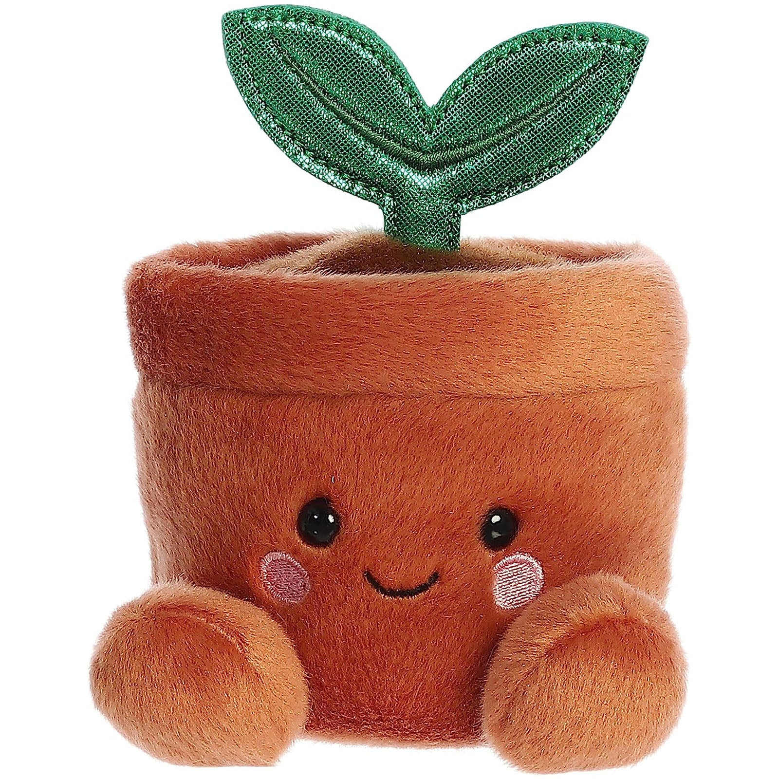 Aurora Palm Pals Terra Potted Plant - 5 Inch Adorable Plush Toy for Kids | Perfect for Room Decor, Gift Giving & Imaginative Play