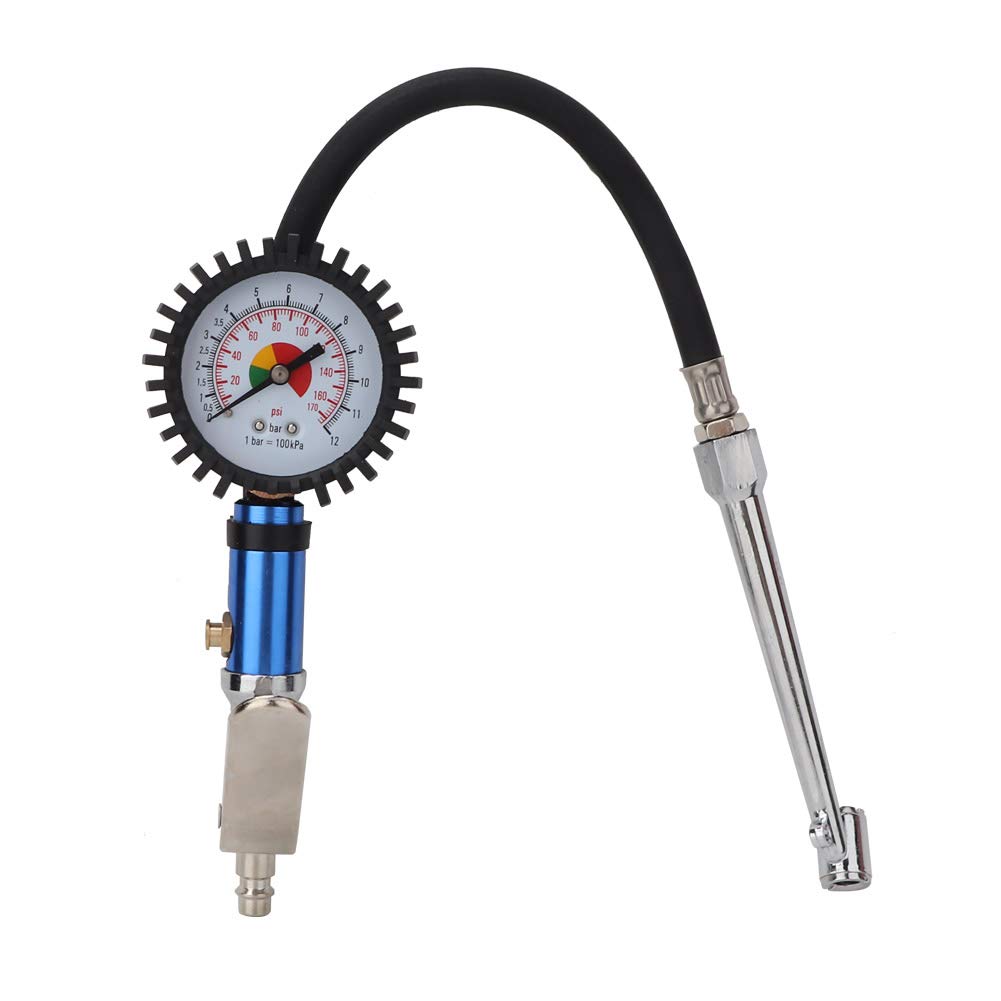 Estink Digital Tire Pressure Gauge 0-12 Bar (0-175 PSI) - Heavy Duty Air Pressure Tester with Quick Connect for Car, Truck, Motorcycle & Bicycle Tires - Essential Compressed Air Accessory for Accurate Tire Inflation Measurement at Home or Gas Station