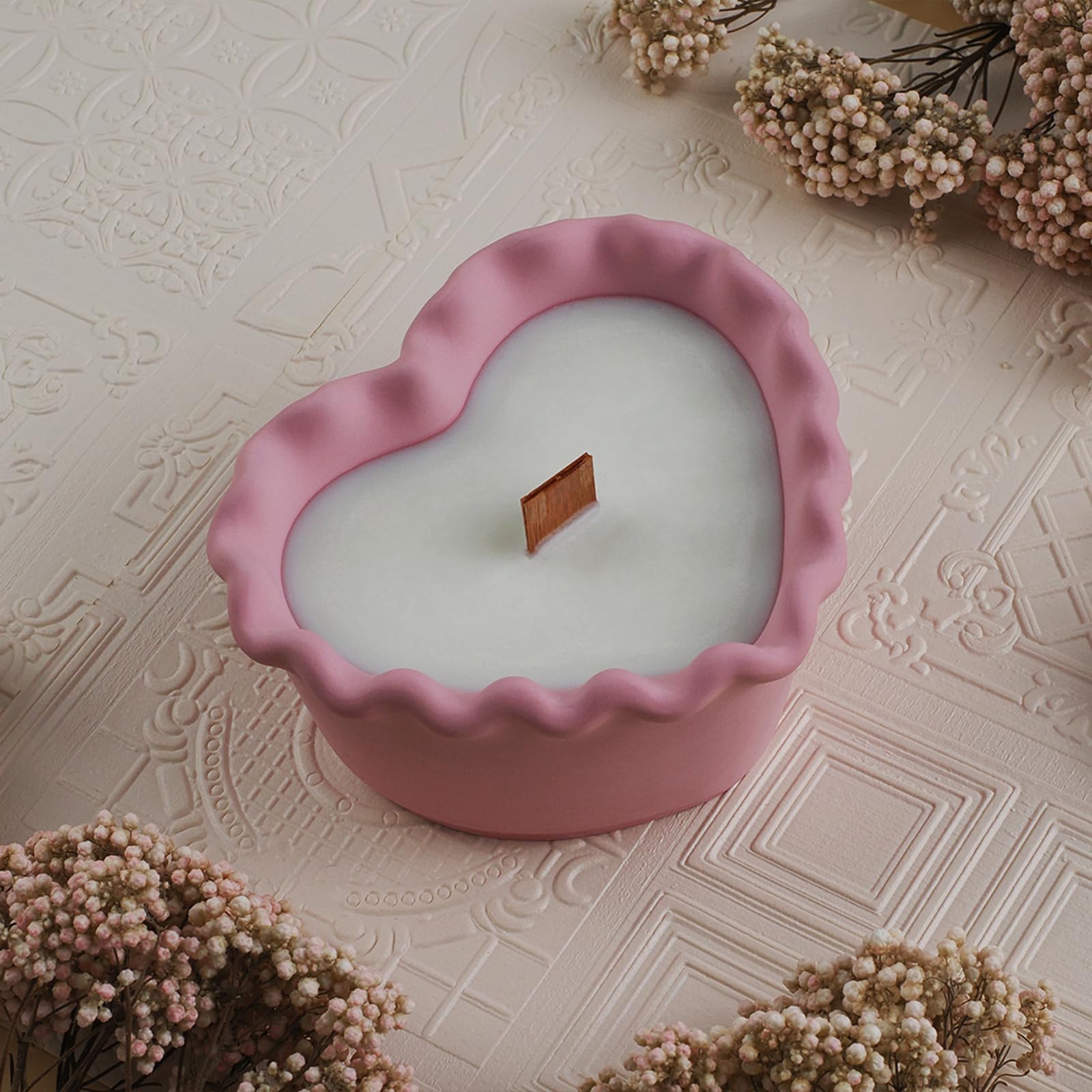 Silicone Candle Jar Molds - Creative Concrete Round Stripe Storage Box with Lid for DIY Candle Making, Flower Vase, Aromatherapy Decor - Perfect for Home Decor, Wedding Centerpieces & Gift Packaging