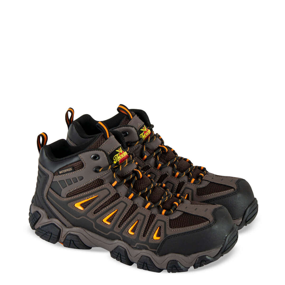 Thorogood Men's CROSSTREX Series Waterproof Safety Toe Mid Cut Hiking Boots - Durable Work & Outdoor Hiking Shoes for Construction, Trail Walking & Heavy Duty Use