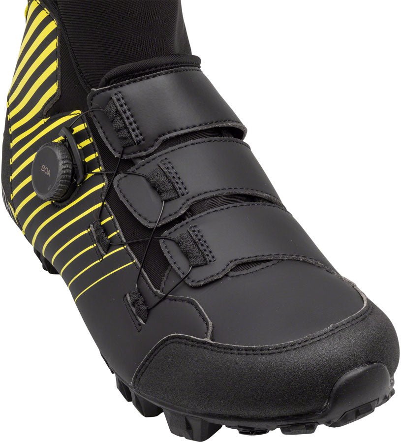 45NRTH Ragnarok Tall Cycling Boot - Waterproof Winter Bike Shoes for Men, Black, Size 50 - Ideal for Cold Weather Commuting & Mountain Biking