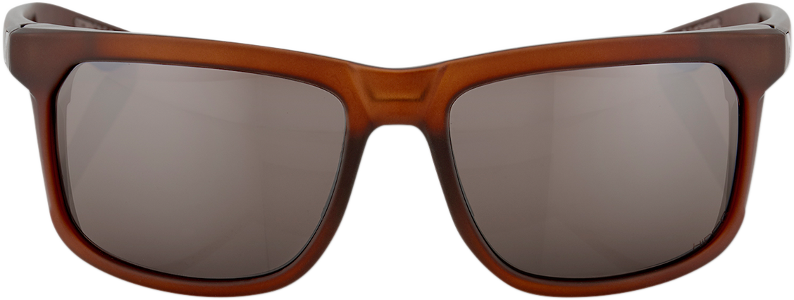 Premium 100% UV Protection Hakan Sunglasses - Rootbeer Frame with Silver Mirror Lens (Model 61036-139-75) | Stylish Outdoor, Driving & Beach Wear