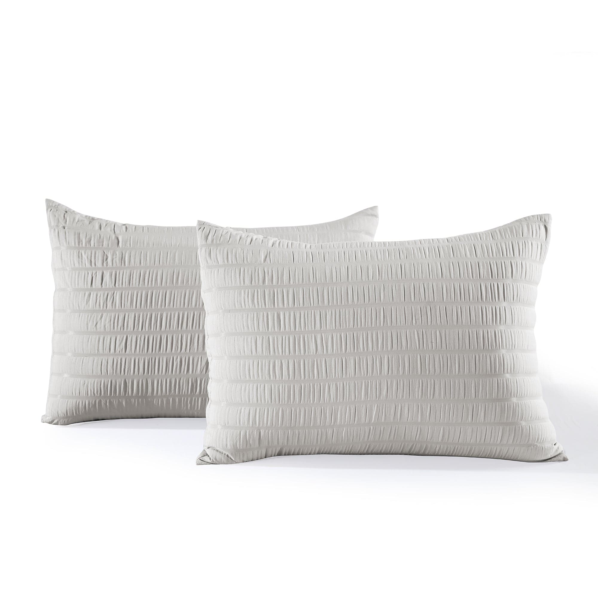 Farmhouse Seersucker 5-Piece Comforter Set - Queen Size, Soft & Breathable Bedding Set with Pillow Shams - Perfect for Cozy Bedroom Decor & Guest Room Essentials