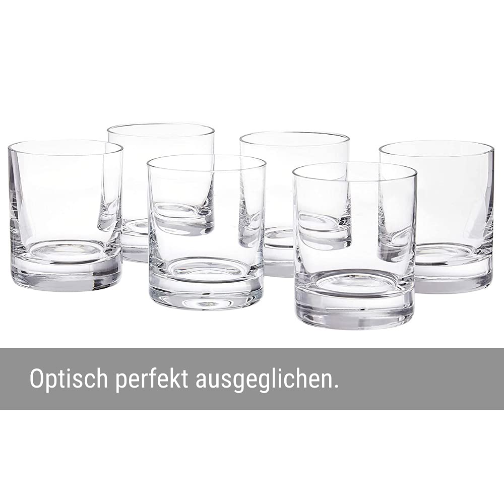 Stoelzle Lausitz New York Bar Tumbler Glass - 6.4 oz (190ml) Small Whiskey Glass for Cocktails, Bourbon, Scotch - Perfect for Home Bar, Parties & Gifts