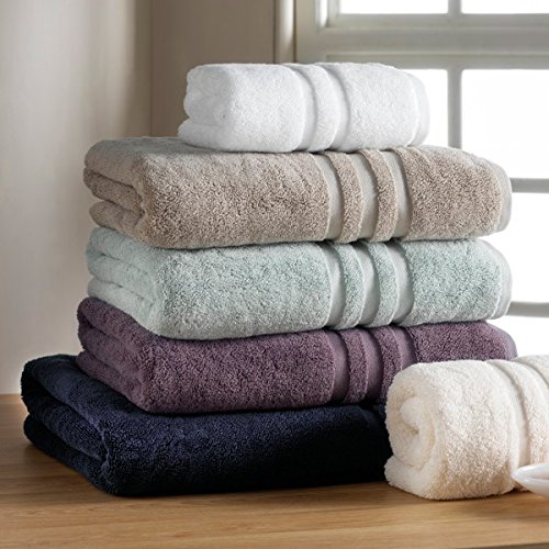 Premium 6-Piece Turkish Cotton Towel Set - 2 Bath Towels, 2 Hand Towels & 2 Washcloths - Ultra Soft & Absorbent Luxury Bath & Kitchen Towels (White) - Perfect for Spa, Hotel & Home Use
