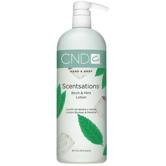 CND Scentsation Birch & Mint Moisturizing Lotion 31 fl oz - Hydrating Body Lotion for Dry Skin, Relaxing Aroma for Spa & Home Use