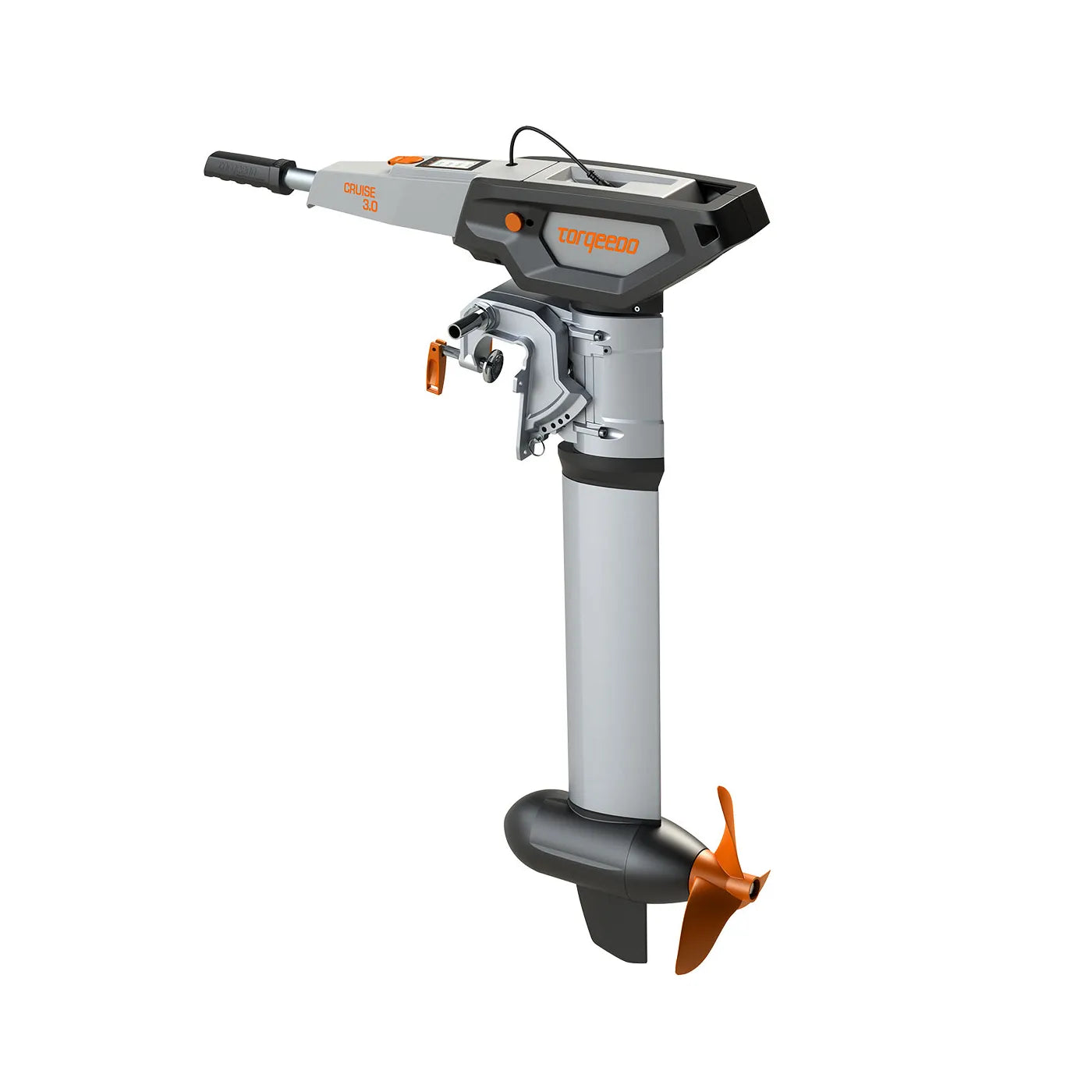 Torqeedo Cruise 3.0 T Electric Outboard Motor - Quiet & Eco-Friendly Boat Engine for Fishing, Cruising & Watersports | Portable & Powerful Electric Marine Motor