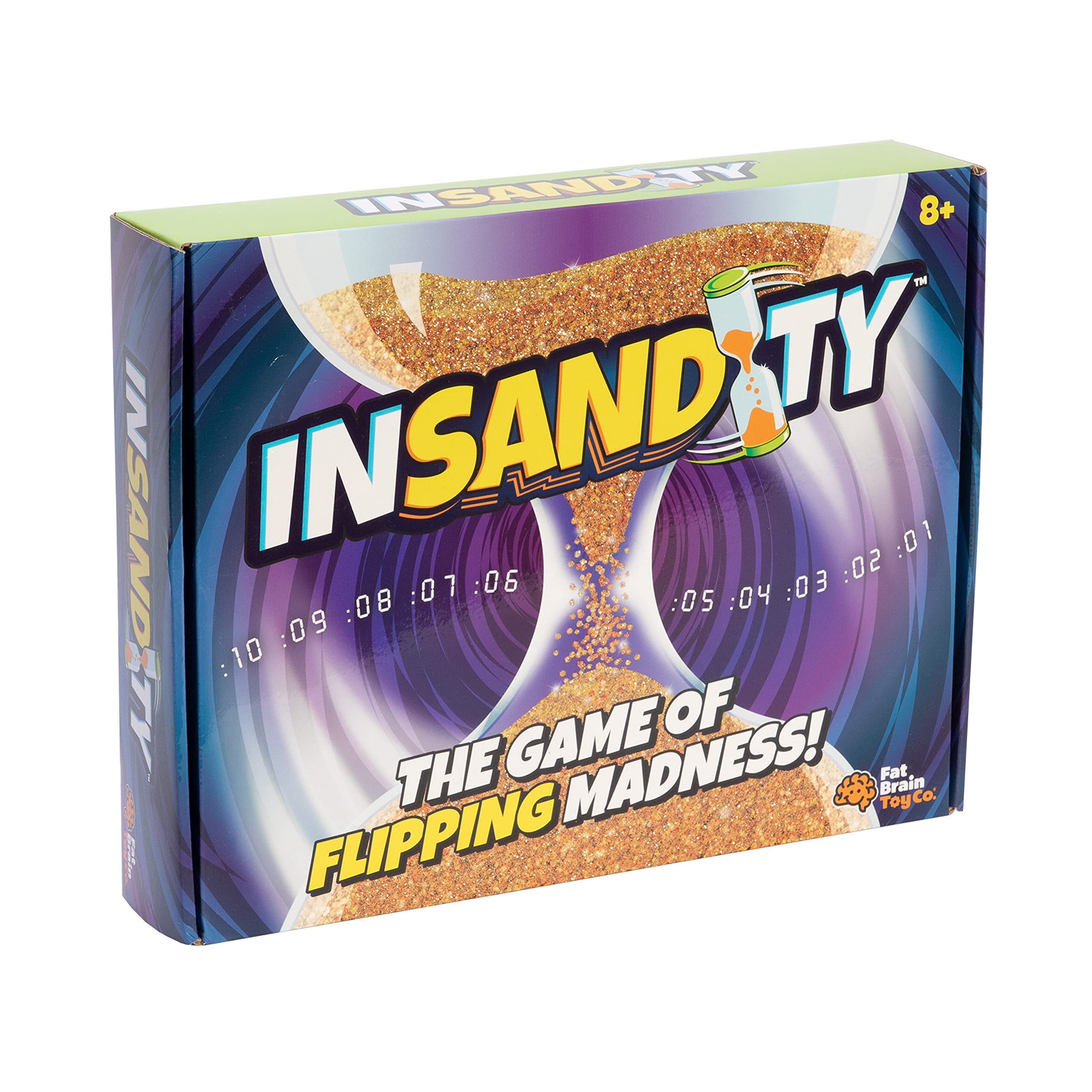Fat Brain Toys in-Sand-Ity - Fast Reflex 2-Player Game for Kids Ages 8+ | Fun Family Board Game for Parties & Indoor Playtime