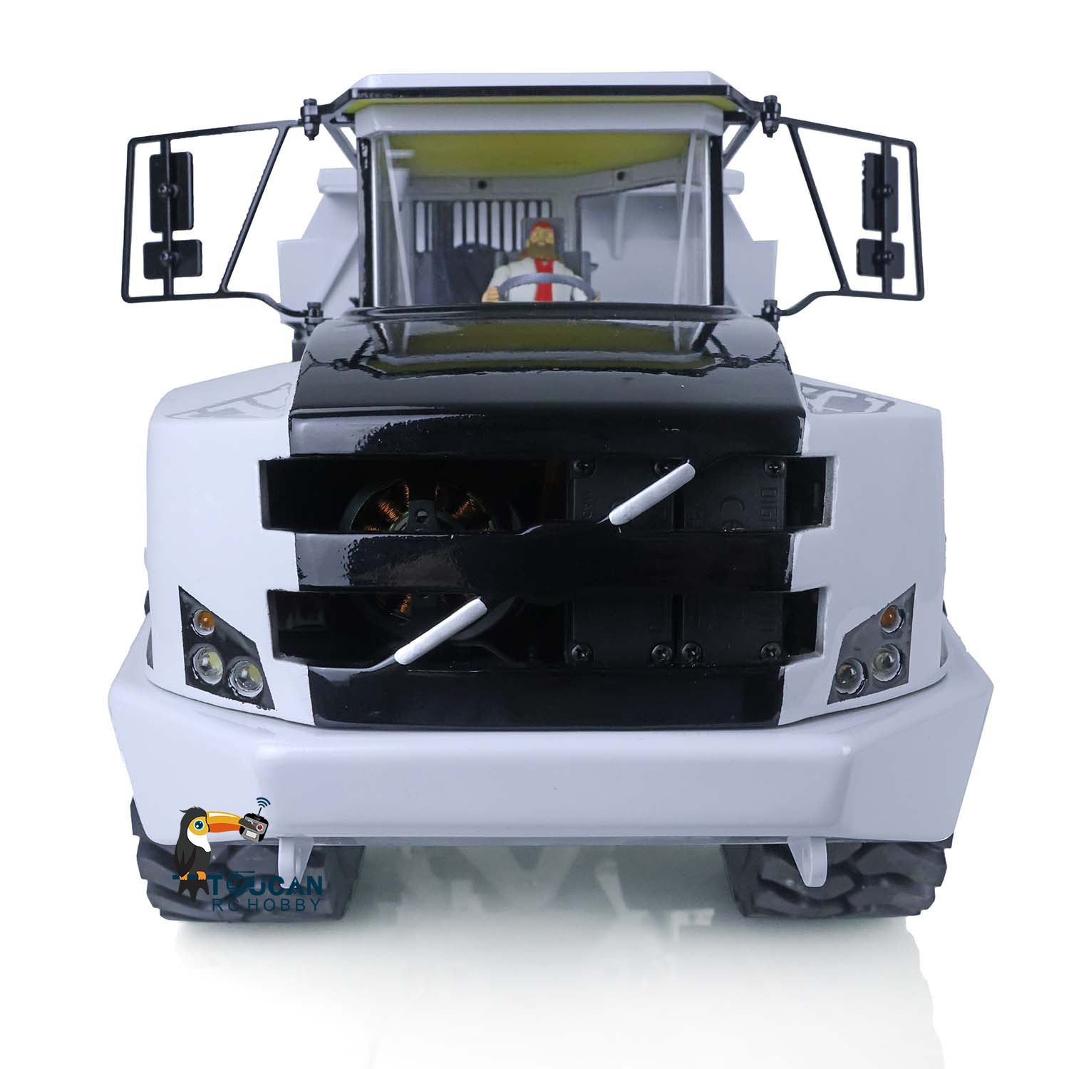 1/14 Scale Metal Hydraulic 6x6 RC Articulated Dump Truck - Engineering Vehicle Model with Motor, ESC & LED Lights - Perfect for Construction Site Play, Collecting & STEM Learning