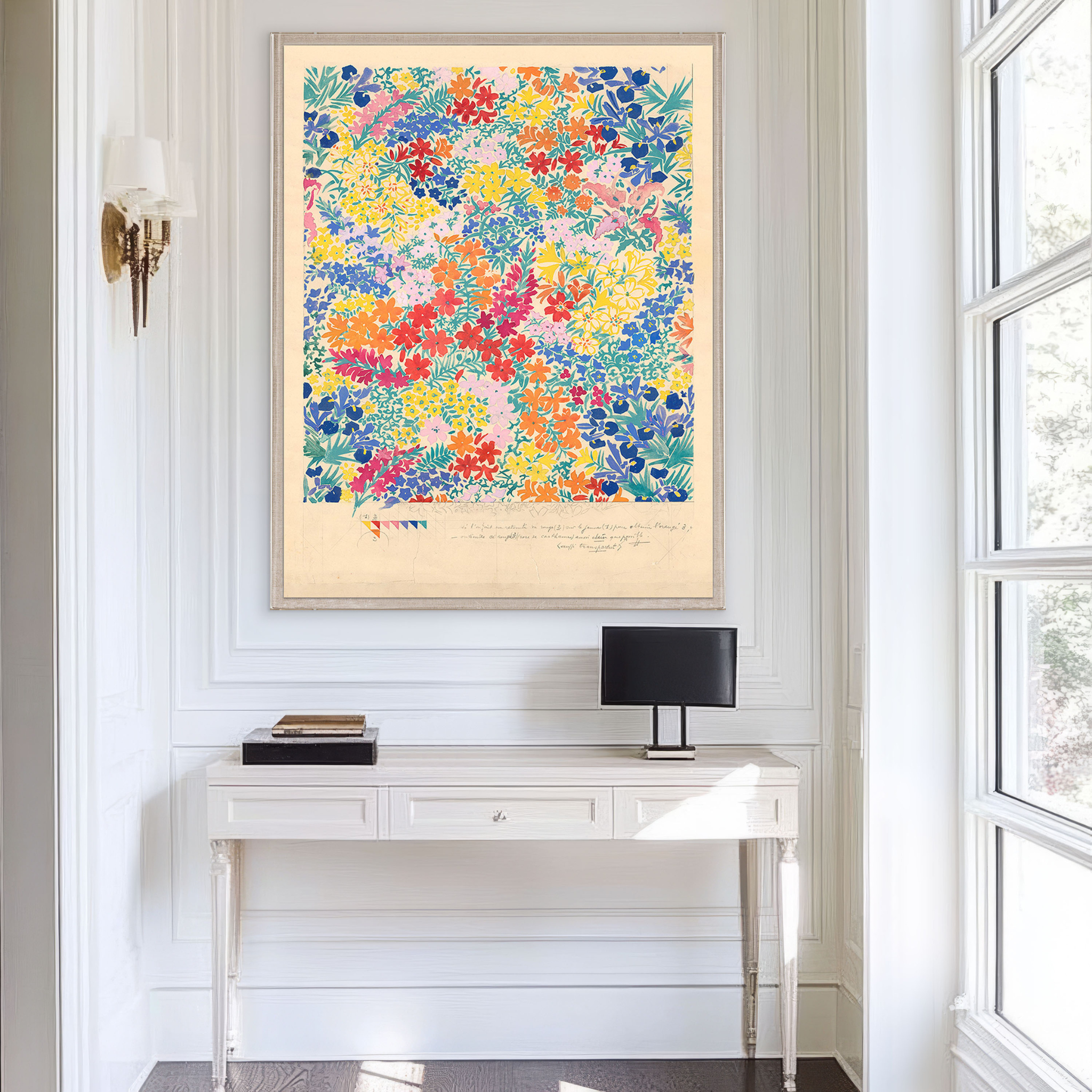 Bianchini Ferier Archive Summer Bloom Floral Fabric - Perfect for Upholstery, Dresses & Home Decor