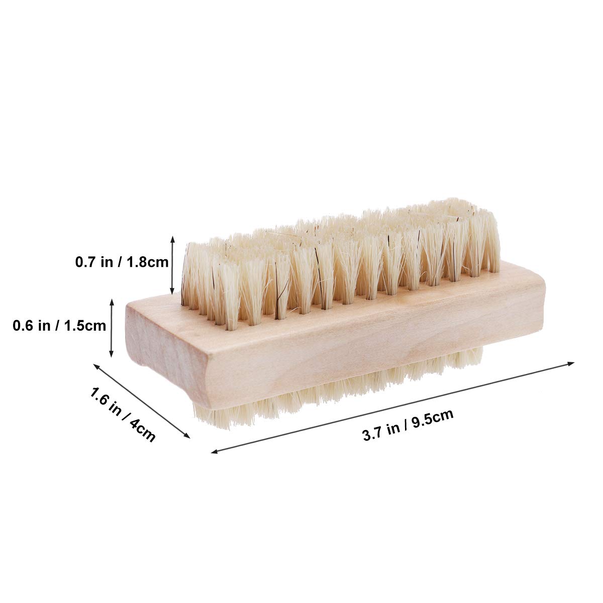 Premium Wooden Nail Scrub Brush - Natural Fingernail & Toenail Cleaner for Pedicure & Manicure | Gentle Exfoliating Nail Cleaning Tool for Women & Men | Perfect for Home Spa, Salon & Travel Use