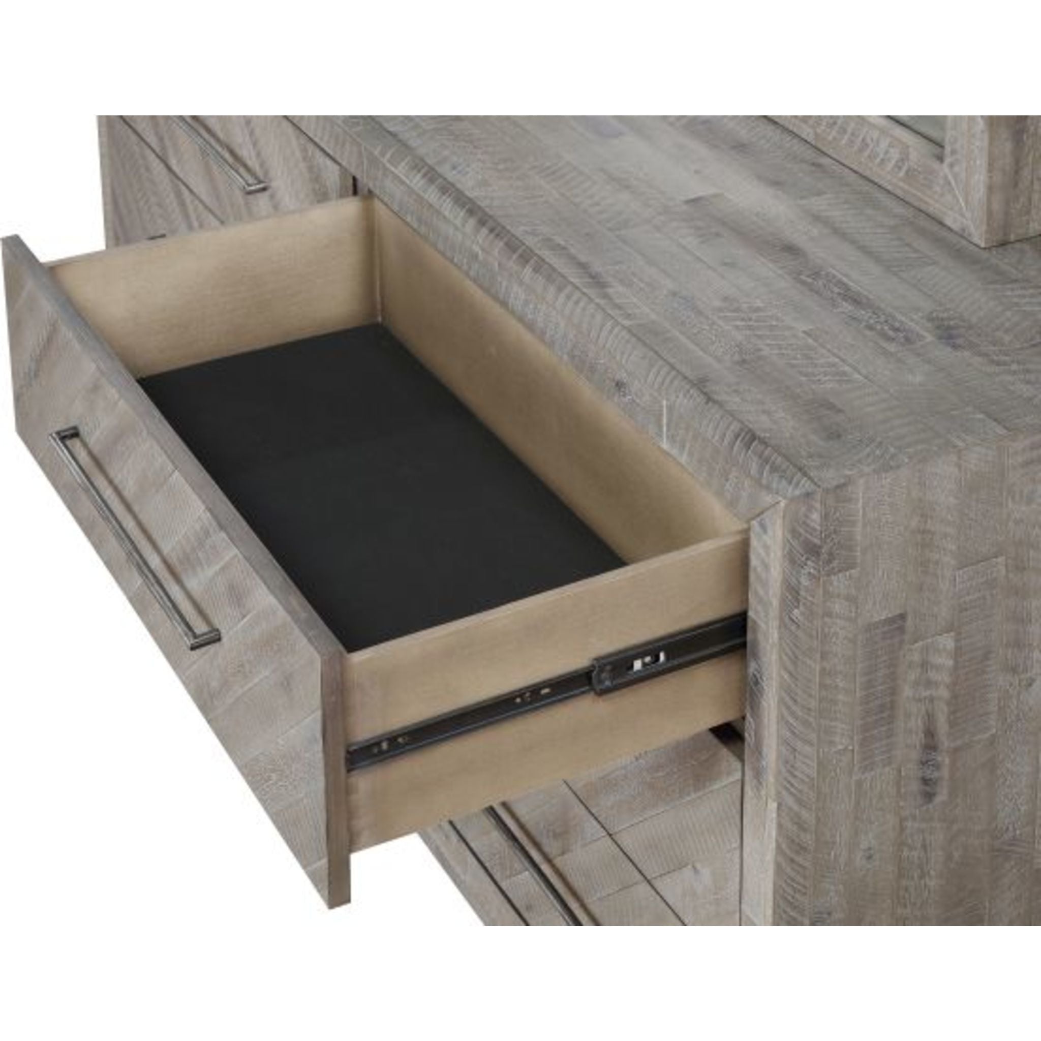 Alexandra Dresser - Rustic Latte Finish Wooden Dresser for Bedroom & Living Room | Farmhouse Style Storage Furniture for Home Decor
