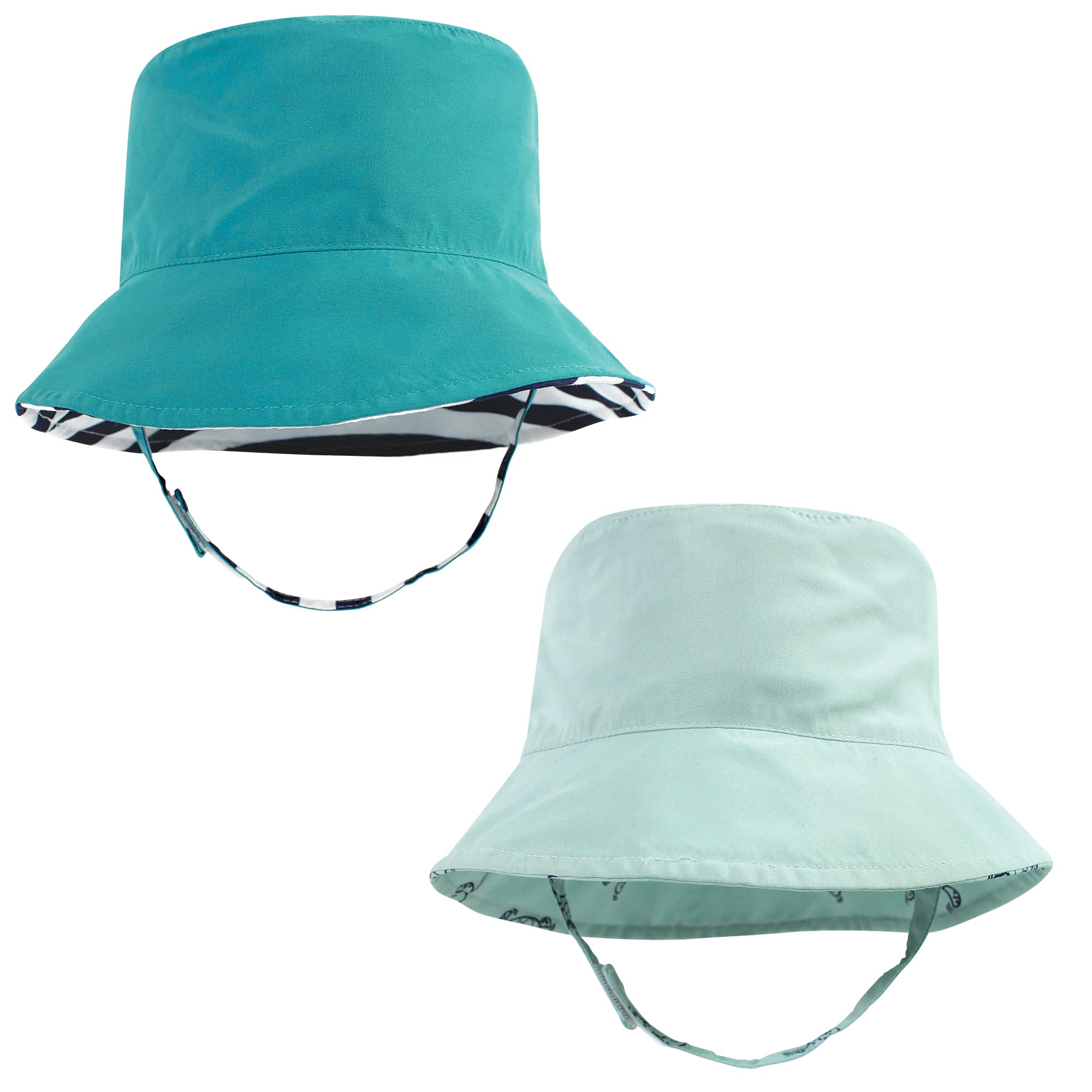 Hudson Baby Girls' Sun Protection Hat - UPF 50+ UV Protection Wide Brim Floppy Hat for Outdoor, Beach, Pool & Summer Activities