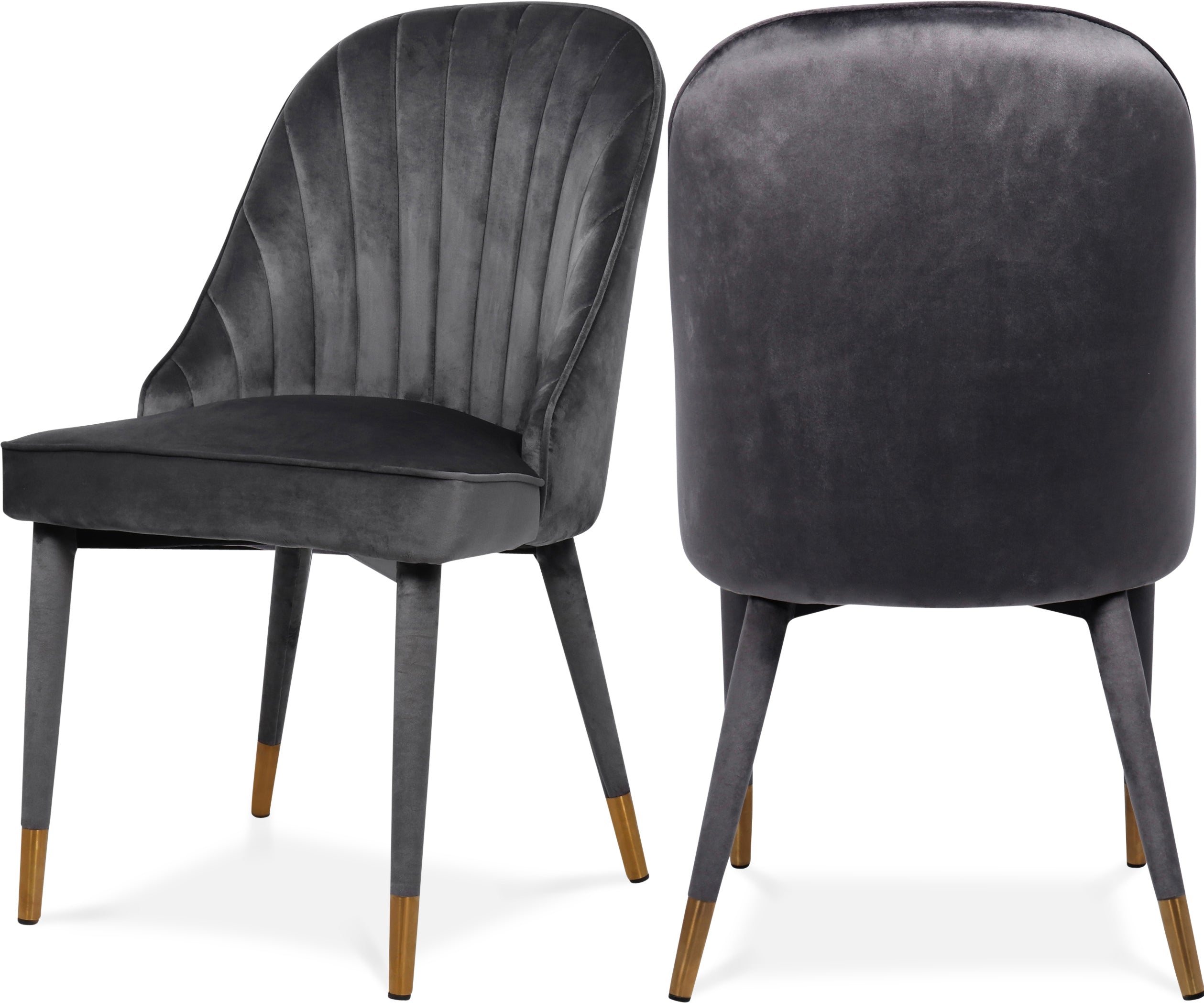 Luxury Belle Velvet Dining Chairs - Soft Upholstered Modern Accent Chairs for Dining Room, Kitchen, or Office - Elegant Home Decor & Comfortable Seating Solution