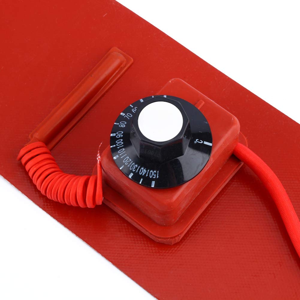 200L/55 Gallon 1000W Barrel Heater - Silicone Rubber Heating Blanket for Metal Oil Drums & Heavy-Duty Pails (110V US Plug) - Ideal for Industrial, Chemical & Food Processing Applications
