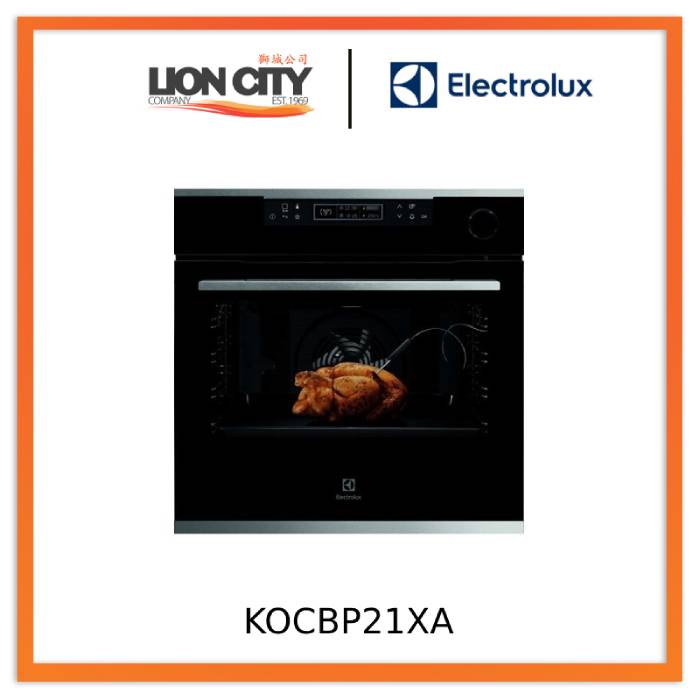 Electrolux KOCBP21XA 60cm Built-In Single Oven - 72L Capacity, UltimateTaste 700 Technology for Perfect Baking & Roasting | Ideal for Home Kitchens, Baking Enthusiasts & Professional Chefs