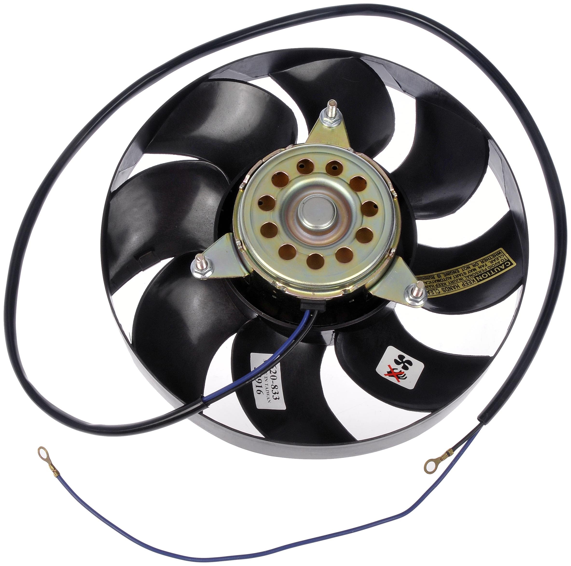 Dorman 620-833 Passenger Side Engine Cooling Fan Assembly Replacement for Audi A4 A6 Q5 Q7 - High Performance Cooling System Part for Hot Weather & Heavy Traffic Driving