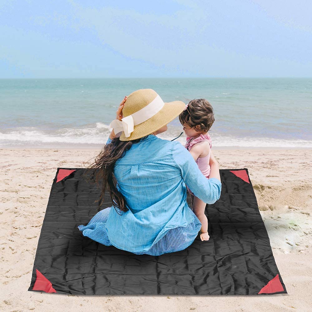 **Acuvar Waterproof Sandproof Outdoor Pocket Blanket - Portable Picnic Mat for Beach, Park, Camping & Hiking - Lightweight Travel Blanket for Picnics, Travel, and Outdoor Adventures**