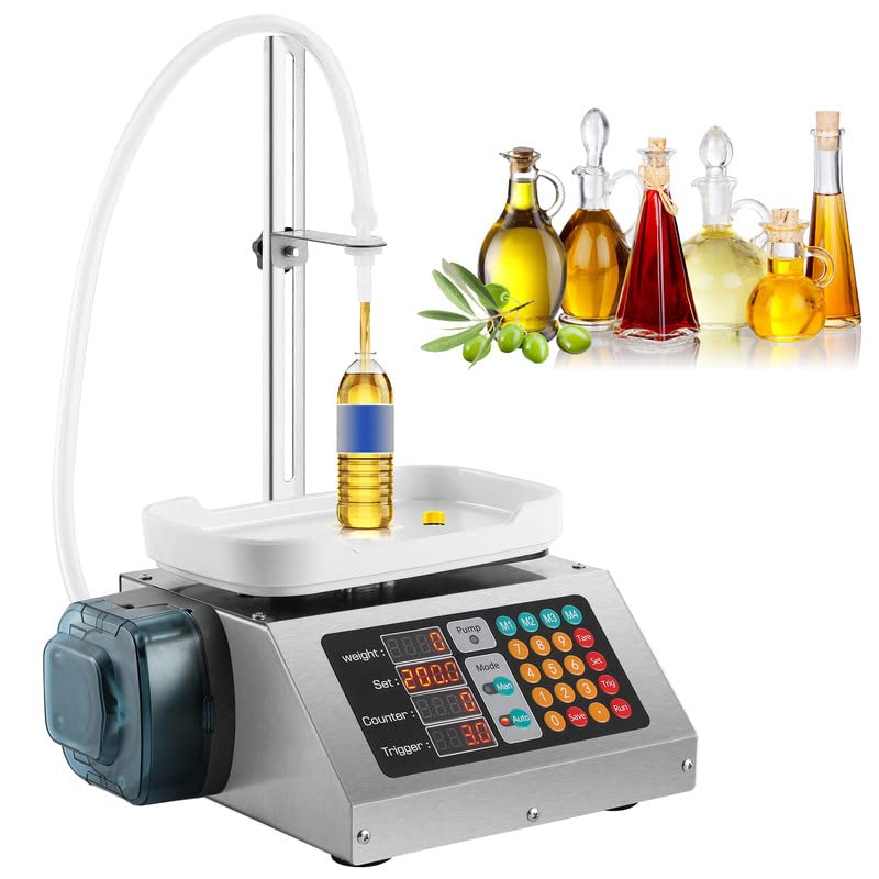 Hanchen 3-100g Liquid Filling Machine with Peristaltic Pump - Essential Oil, Oral Liquid, Perfume, Nail Polish & Ink Bottle Filler - Perfect for Small Business, DIY Cosmetics & Craft Projects