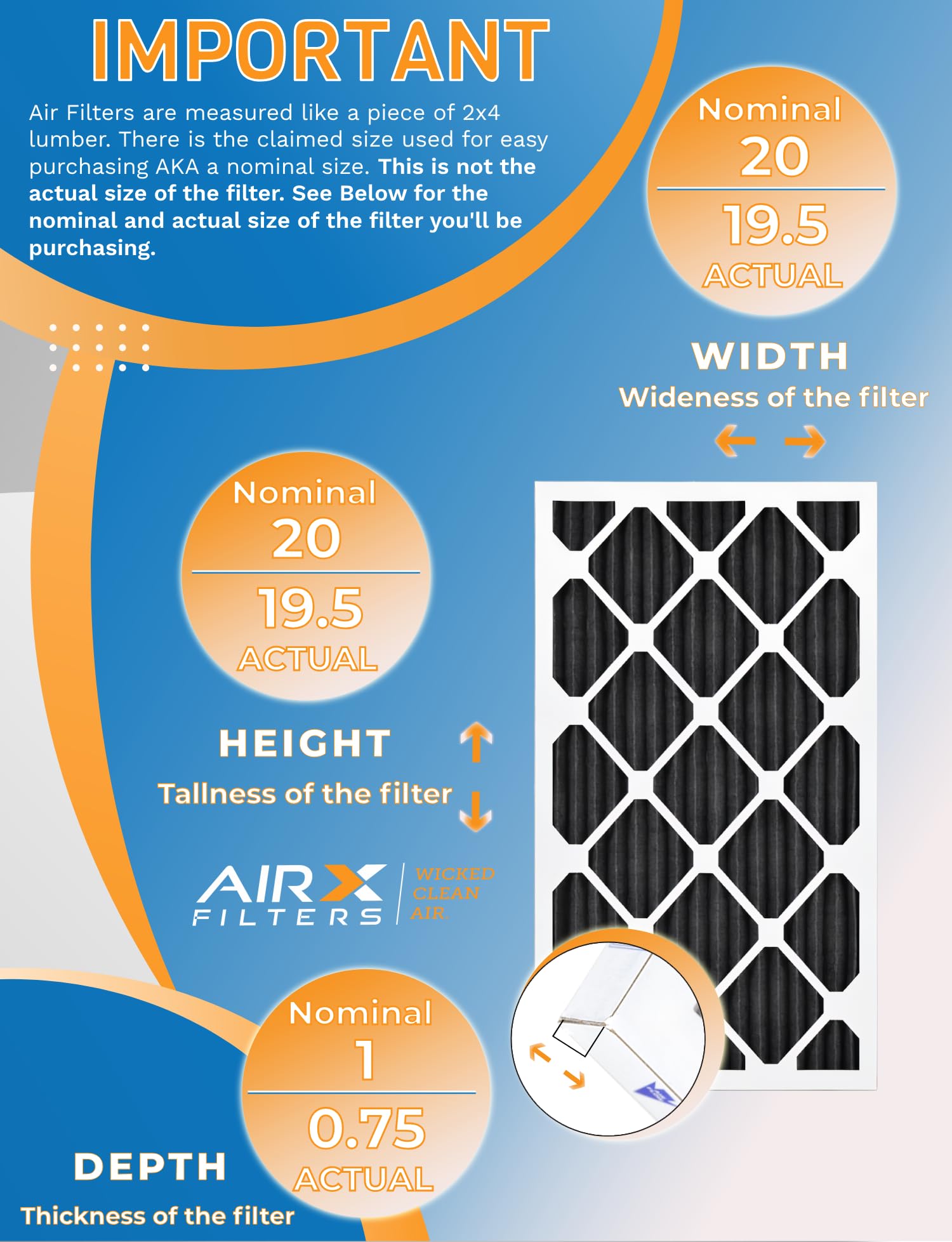 20x20x1 MERV 8 Air Filter - 12 Pack Furnace Filters (MPR 700, FPR 5 Rated) | Pet Hair & Odor Reduction | Made in USA by AIRX FILTERS | Perfect for HVAC Systems, Homes with Pets & Allergies