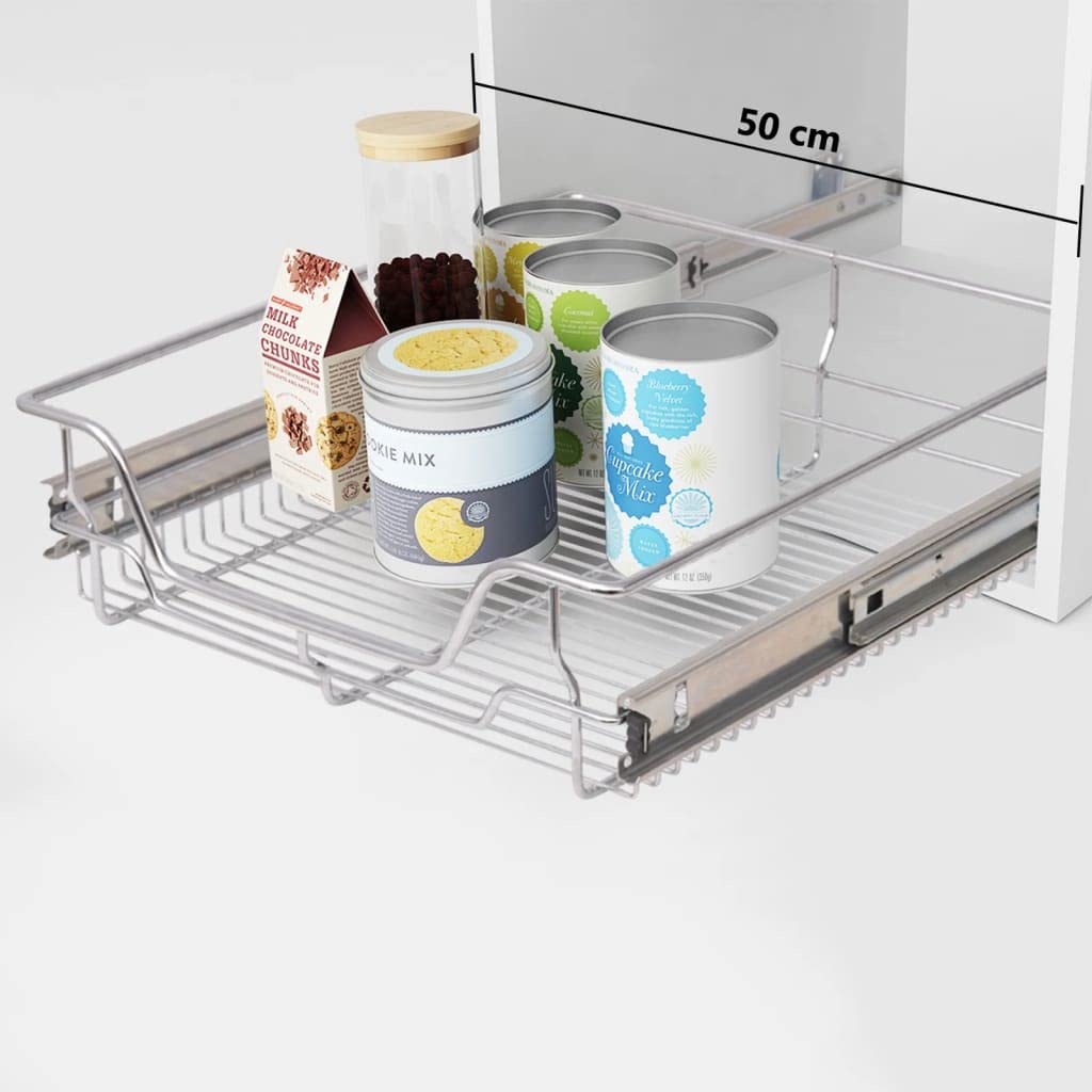 iFCOW Pull-Out Wire Baskets 2-Pack, 19.7