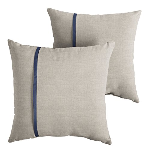 Silver Grey & Canvas Navy Blue