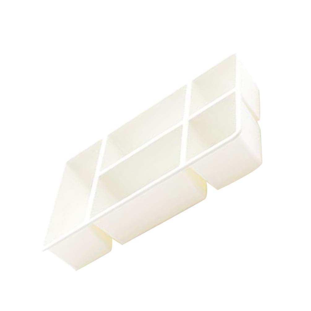 TOPBATHY 5-Drawer Desk Organizer - Rainbow Pencil Holder & Storage Box for Office, Closet, Makeup, Skincare Products (White) | Perfect for Home, Office & Beauty Organization