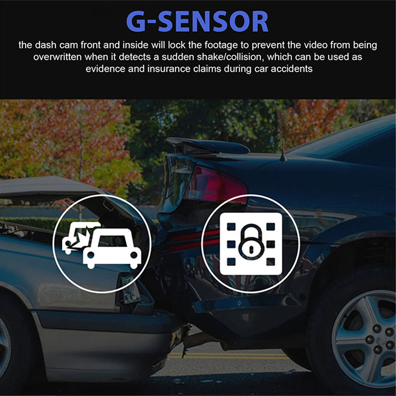 Mpow 4K Dash Cam for Cars - Ultra HD Video Recording, Night Vision, G-Sensor, Loop Recording - Perfect for Road Trips, Commuting, and Uber/Lyft Drivers