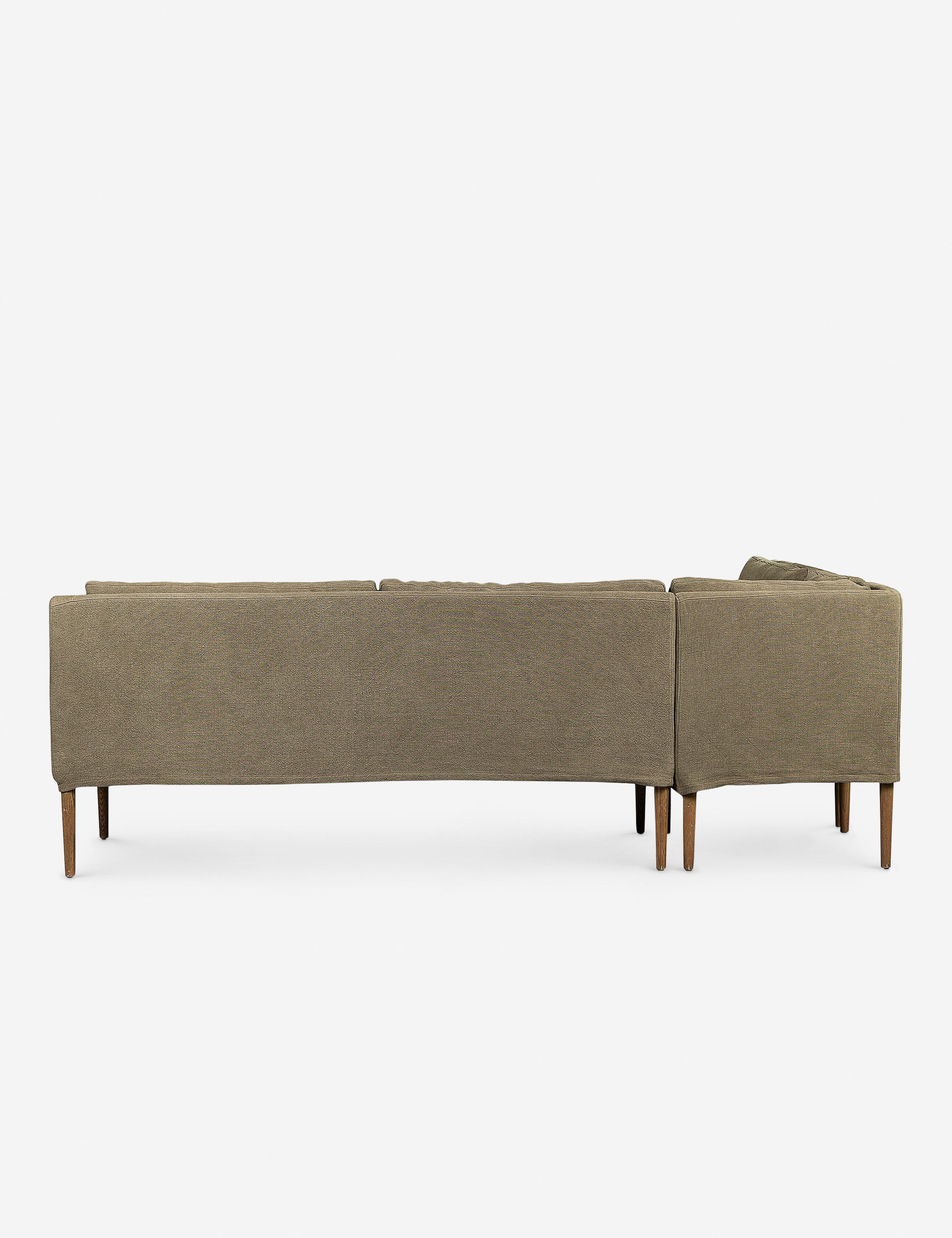 Aurelia Dining Banquette by Amber Lewis x Four Hands - Modern Upholstered Bench for Dining Room, Kitchen Nook & Entryway - Perfect for Small Space Seating and Stylish Home Decor