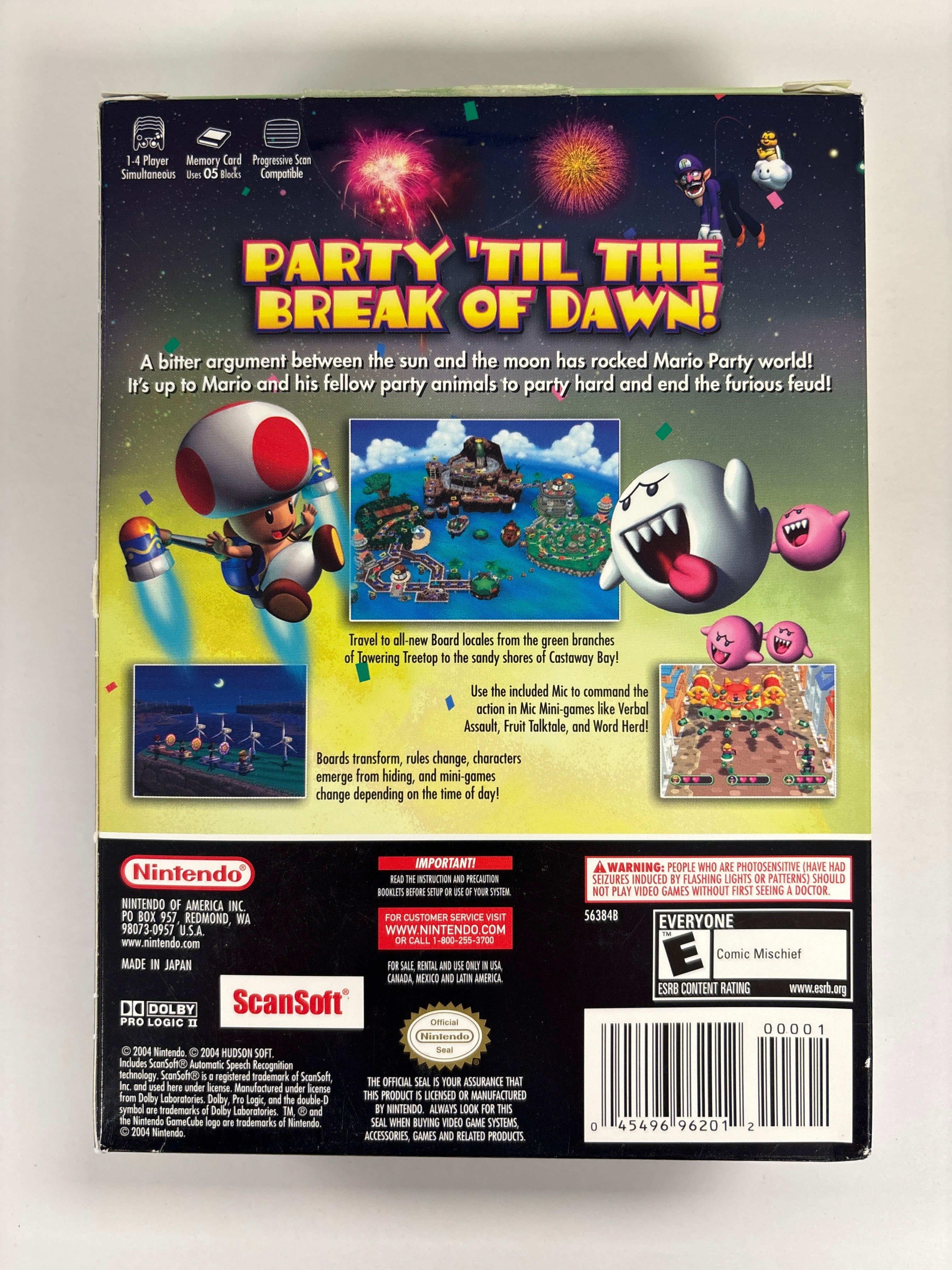 Mario Party 6 GameCube Case Only - Original Box Cover for Nintendo GameCube Collection - Perfect for Display, Storage & Replacement