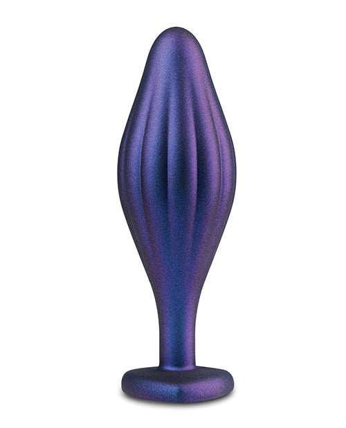 Anal Adventures Matrix Wavy Bling Silicone Butt Plug - Sapphire Blue - Adult Novelty Toy for Sensual Play & Couples Fun
