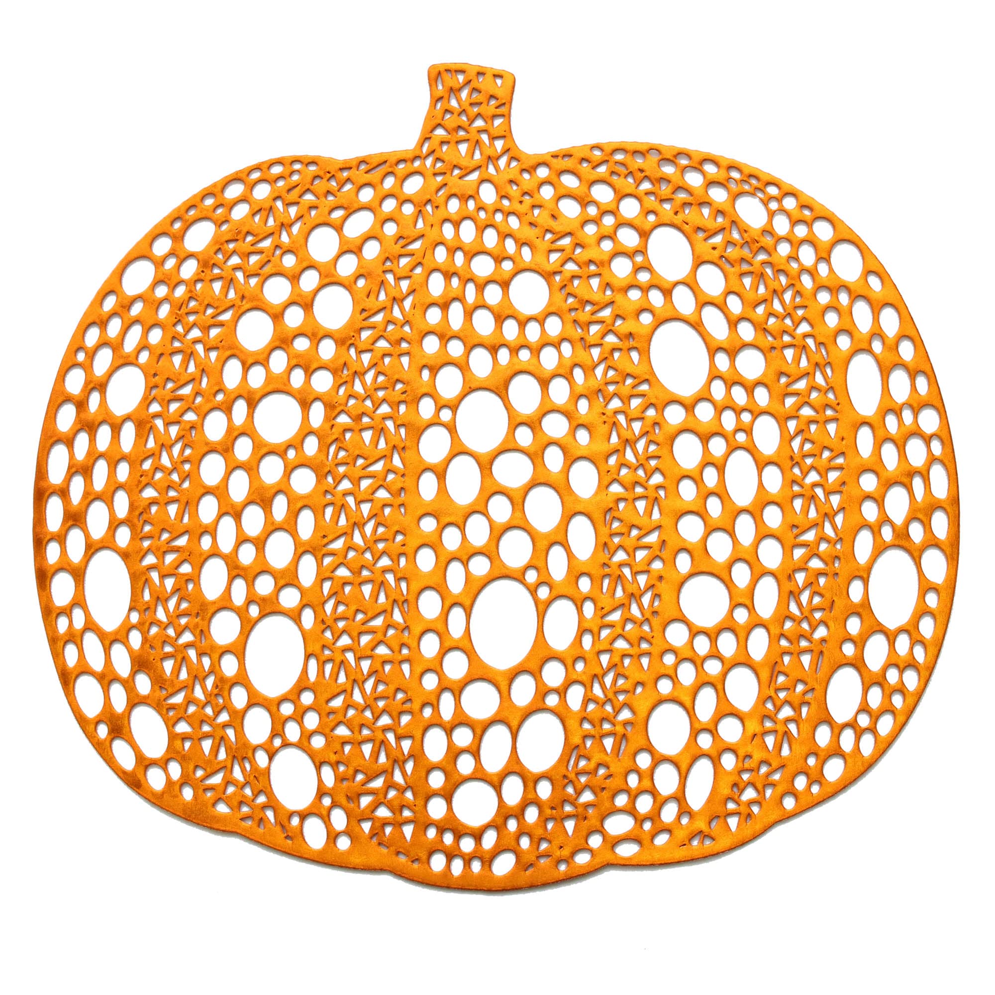 Wintop 15×16 Inch Pressed Vinyl Metallic Thanksgiving Placemats Set of 6 - Fall Harvest Pumpkin Table Mats for Dining, Halloween Decorations - Perfect for Holiday Dinner Parties, Autumn Table Settings & Seasonal Home Decor