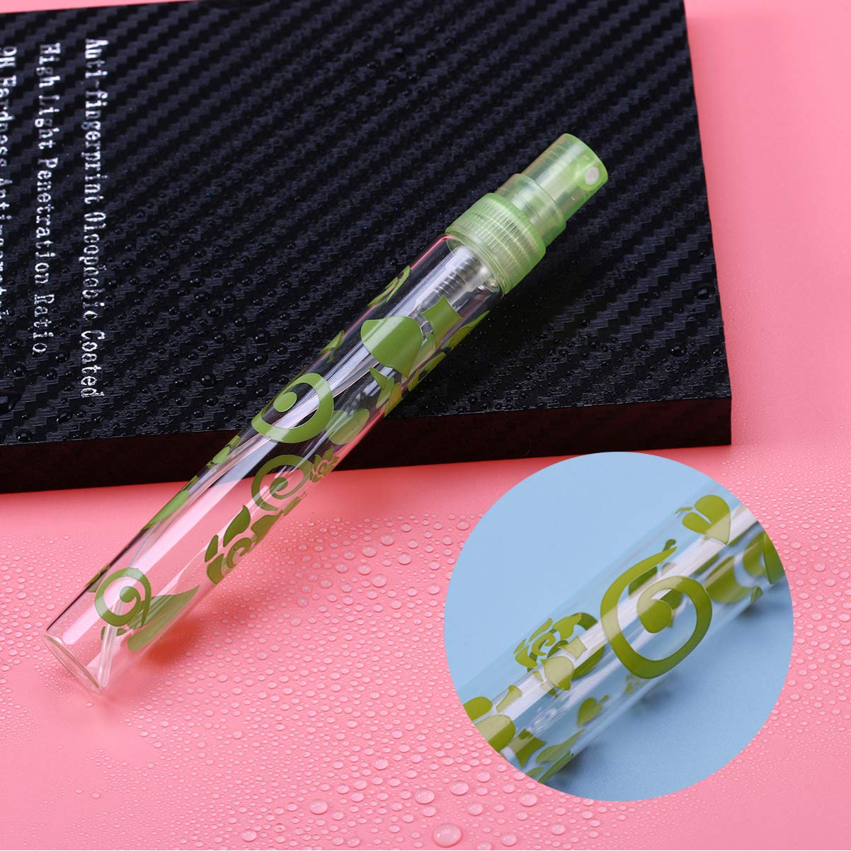 6-Pack 10ml Mini Refillable Spray Bottles - Portable Empty Perfume & Makeup Atomizer Bottles with Glass Tube for Travel, DIY, Skincare, and Cosmetics Storage