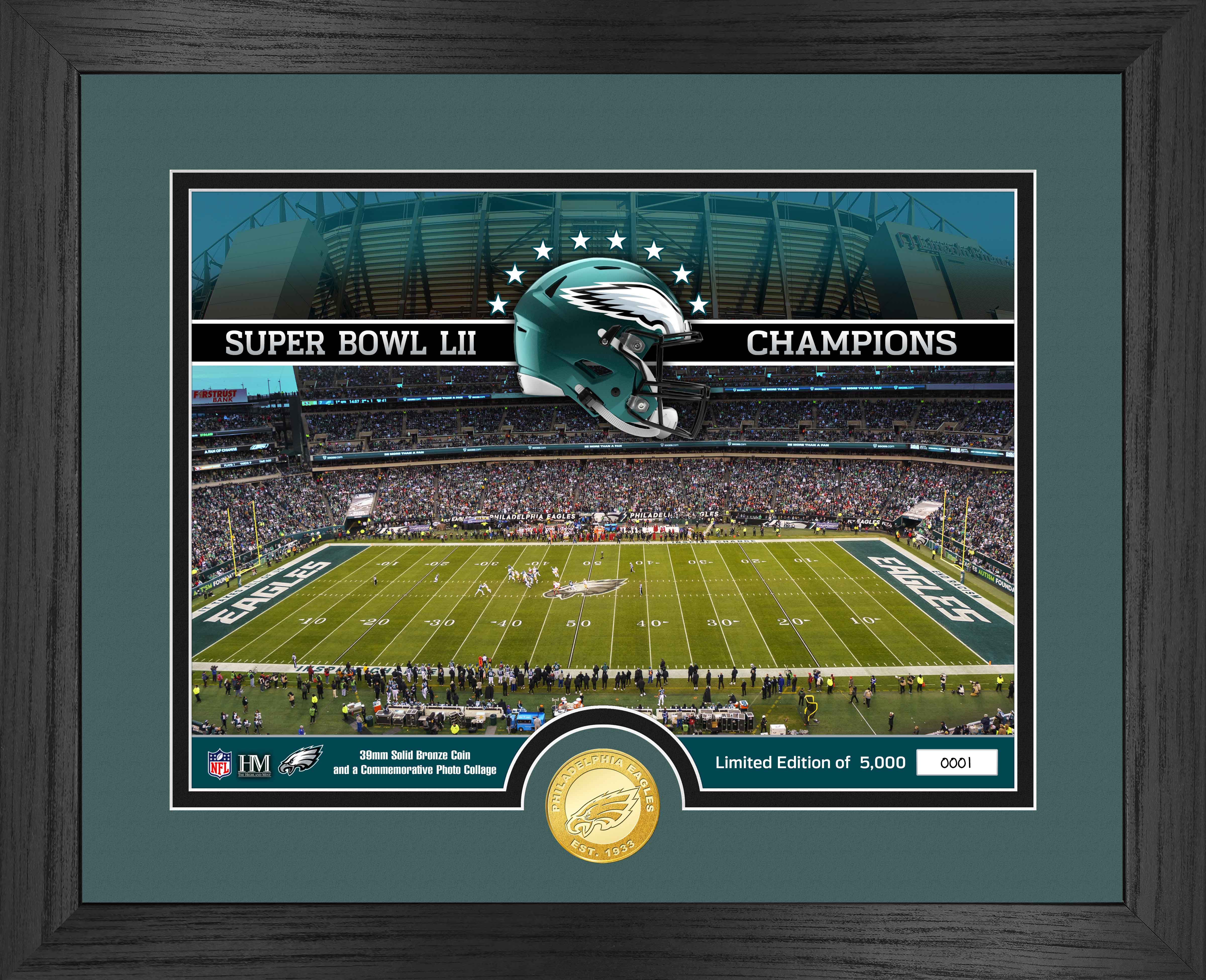 Philadelphia Eagles Commemorative Bronze Coin - Limited Edition NFL Collectible for Eagles Fans | Perfect for Display, Gifts, and Sports Memorabilia Collections