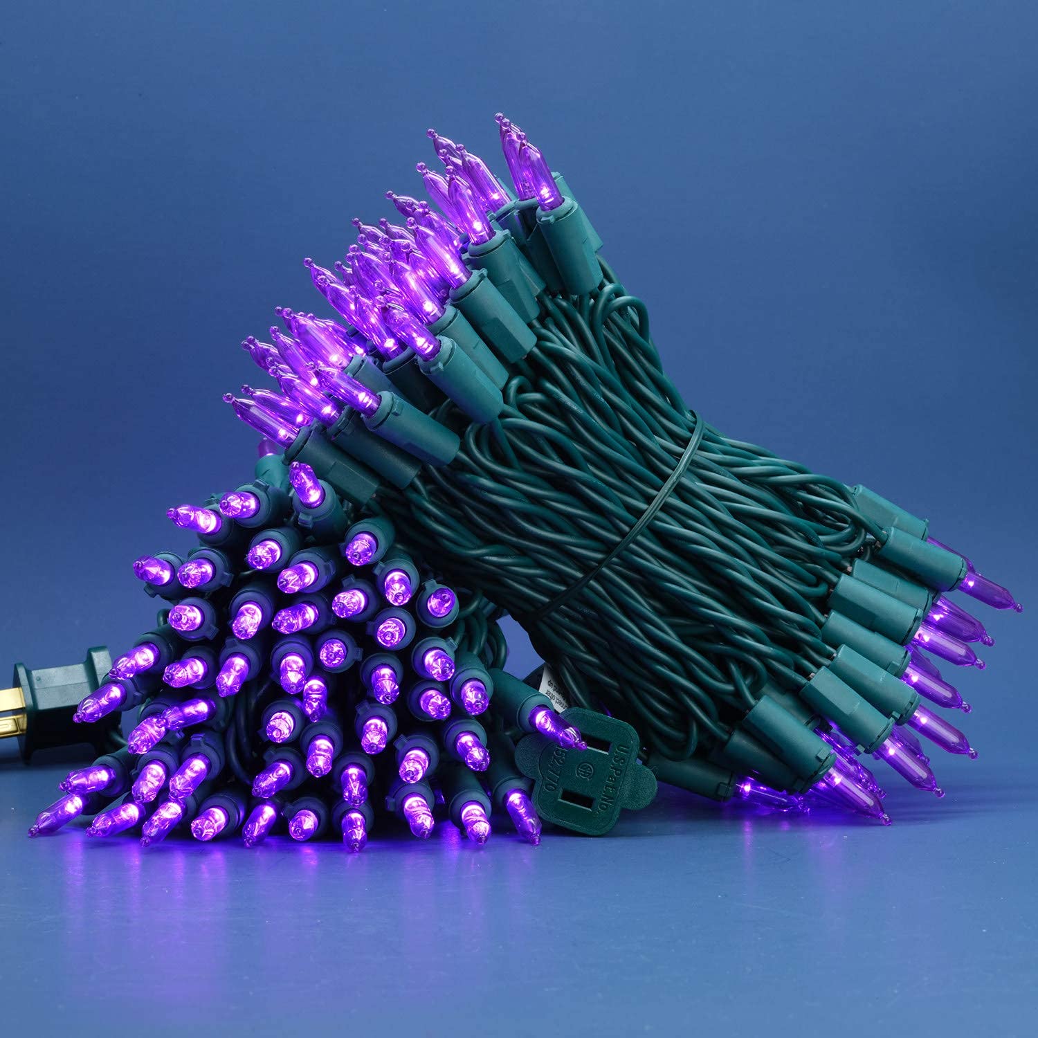 200 Count Purple LED Christmas Lights - 66 ft Green Wire, UL Certified Commercial Grade Holiday String Lights for Indoor & Outdoor Decor - Perfect for Christmas Trees, Parties, and Home Decoration