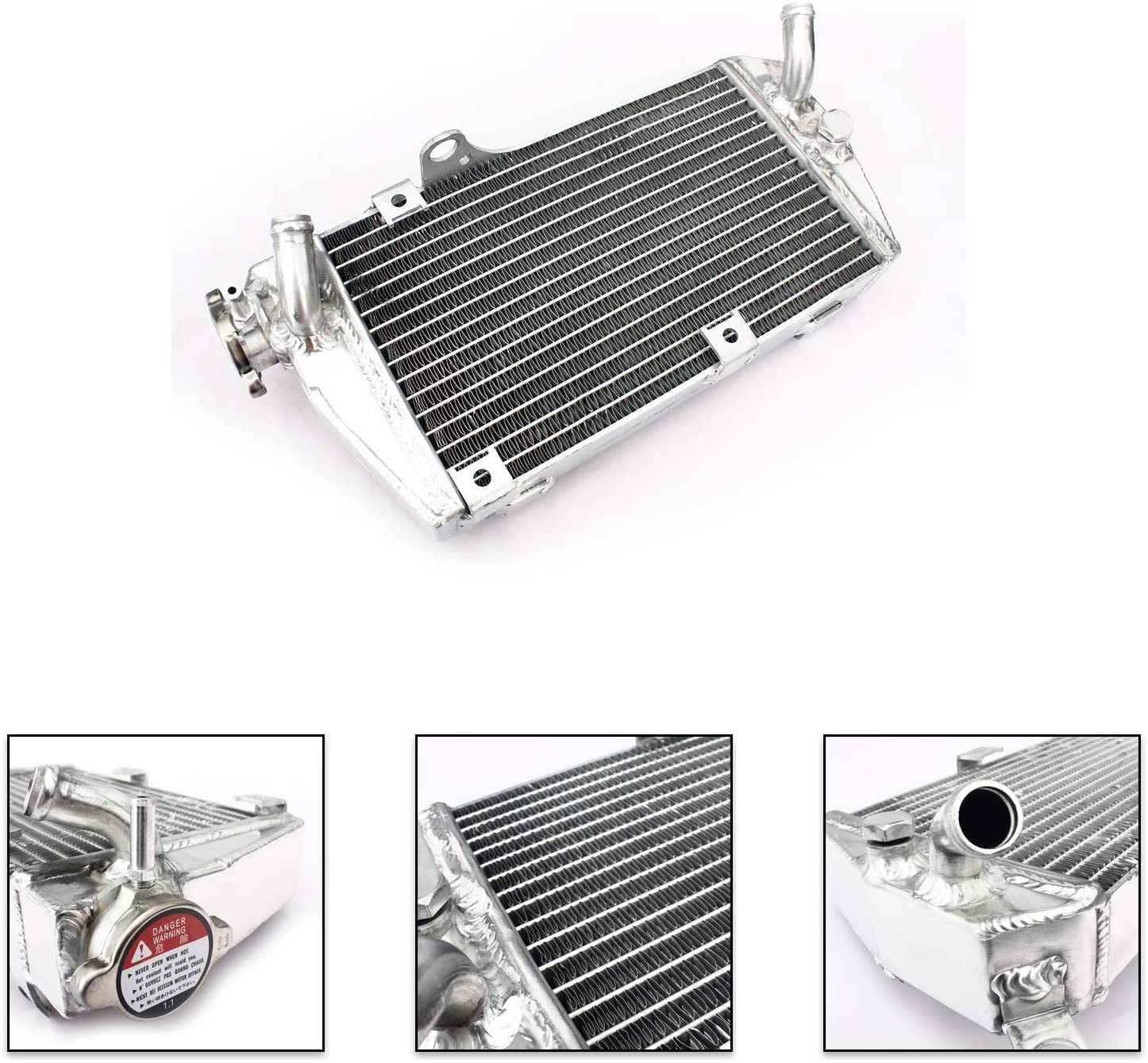 Aluminum Water Cooling Radiator for Kawasaki KLR 650 (1997-2007) - High-Performance Motorcycle Radiator for Off-Road & Adventure Riding