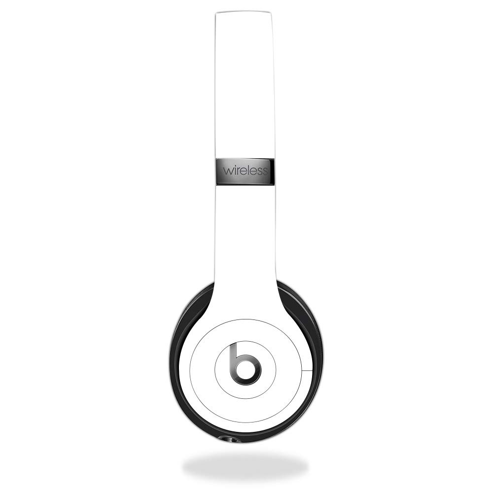 MightySkins Glossy Glitter Protective Skin Cover for Beats Solo 3 Wireless Headphones - White | Durable High-Gloss Finish | Easy to Apply & Remove | Made in USA | Perfect for Gym, Travel & Daily Use