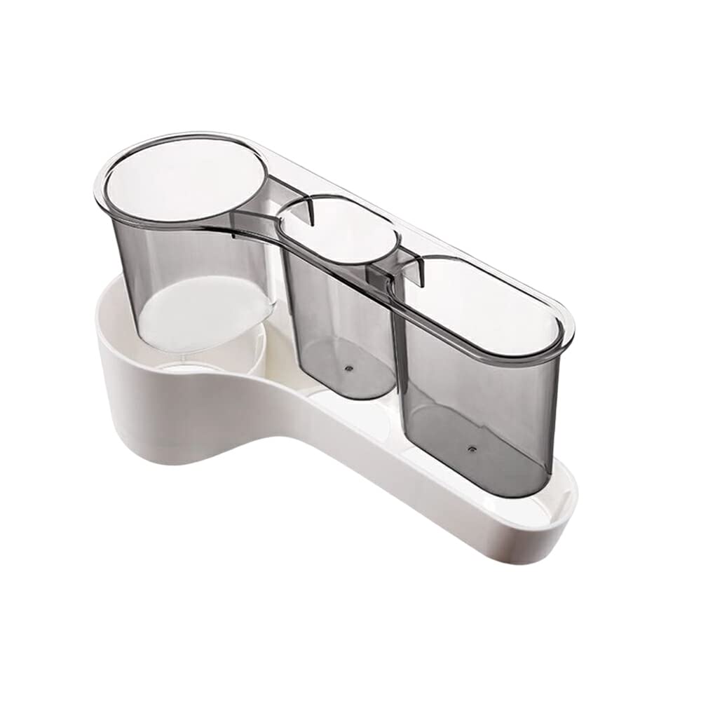 Wall Mounted Hair Dryer Holder - Gray Blower Rack for Bathroom & Toilet Organization | Perfect for Small Spaces, Salon & Home Use