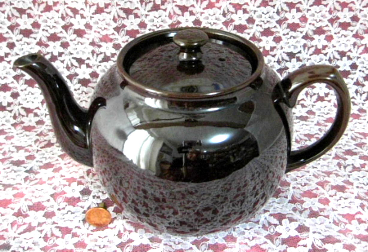 Vintage Sadler Brown Betty Teapot - 6 Cup Rockingham Style from 1960s England | Classic English Tea Set for Afternoon Tea & Collectors | Perfect for Tea Parties, Home Decor & Vintage Collections