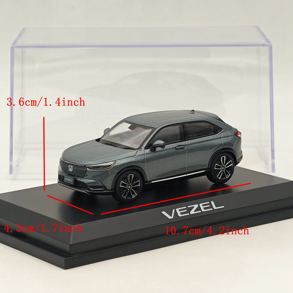 1/43 Scale Honda VEZEL Meteoroid Gray Metallic Diecast Model Car - Hobby Japan HJ431002GM - Collectible Miniature Vehicle for Display, Gifts & Car Enthusiasts