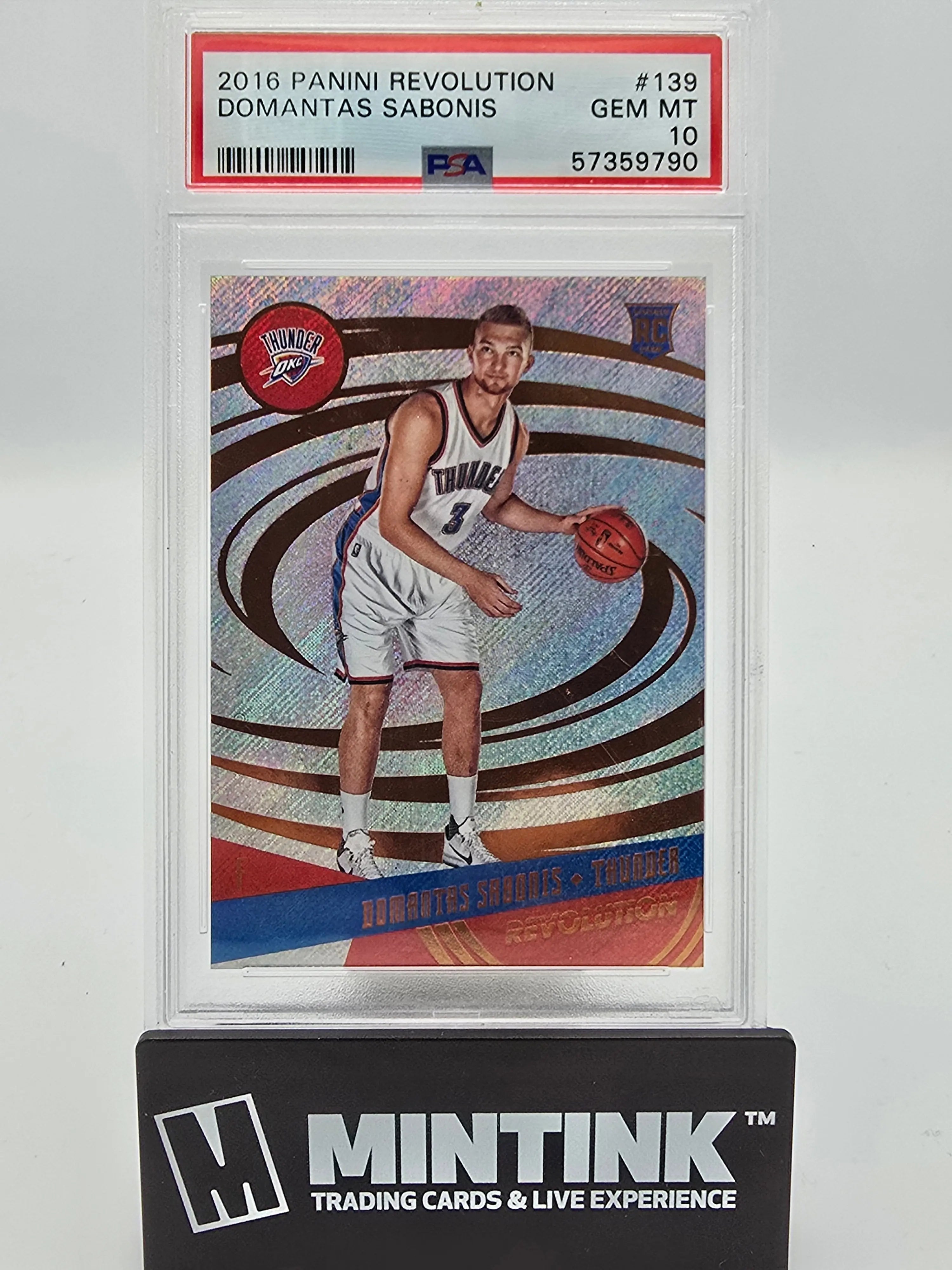 2016 Panini Revolution Basketball Domantas Sabonis Rookie Card #139 PSA 10 Gem Mint - Perfect for NBA Collectors & Basketball Memorabilia Enthusiasts