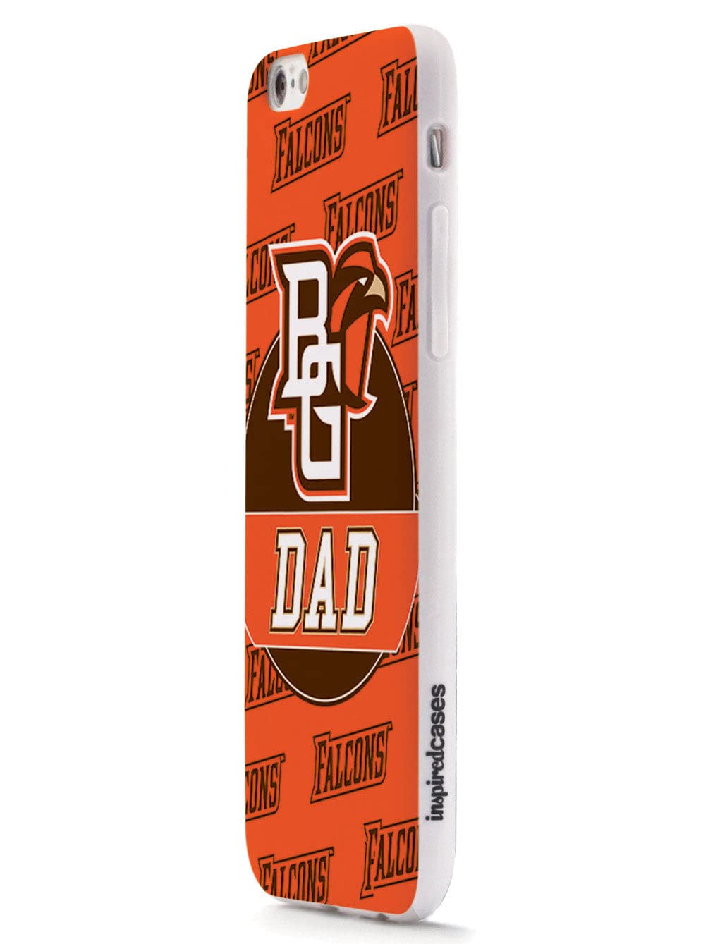 3D Textured iPhone 15 Pro Max Case - Shockproof Rubber Bumper Cover - Protective Phone Case for Apple iPhone 15 Pro Max (College Dad Bowling Green Falcons Design) - Perfect for Sports Fans & Daily Protection
