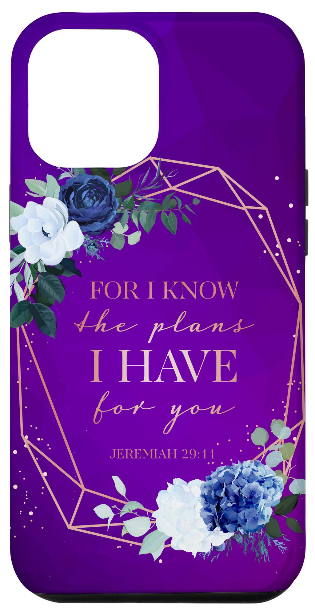 iPhone 12 Pro Max Case with Jeremiah 29:11 Bible Verse - Religious Christian Phone Cover for Women, Perfect for Daily Use, Church, Prayer & Faith-Based Gifts