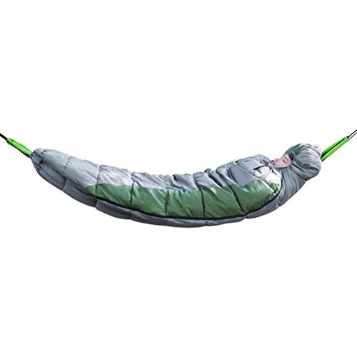 Multifunctional Hammock Sleeping Bag - Warm & Lightweight for Winter Camping, Hiking, Travel - Thermal Insulated Cotton Sleeping Bag for Outdoor Adventures (Green) - Perfect for Backpacking, Picnics, and Cold Weather Camping