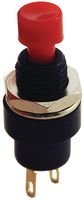 NTE ELECTRONICS 54-394 SPST Push Button Switch, 3A 250V, Momentary Contact (100-Pack) - Perfect for Industrial Control Panels, Machinery, and DIY Electronics Projects