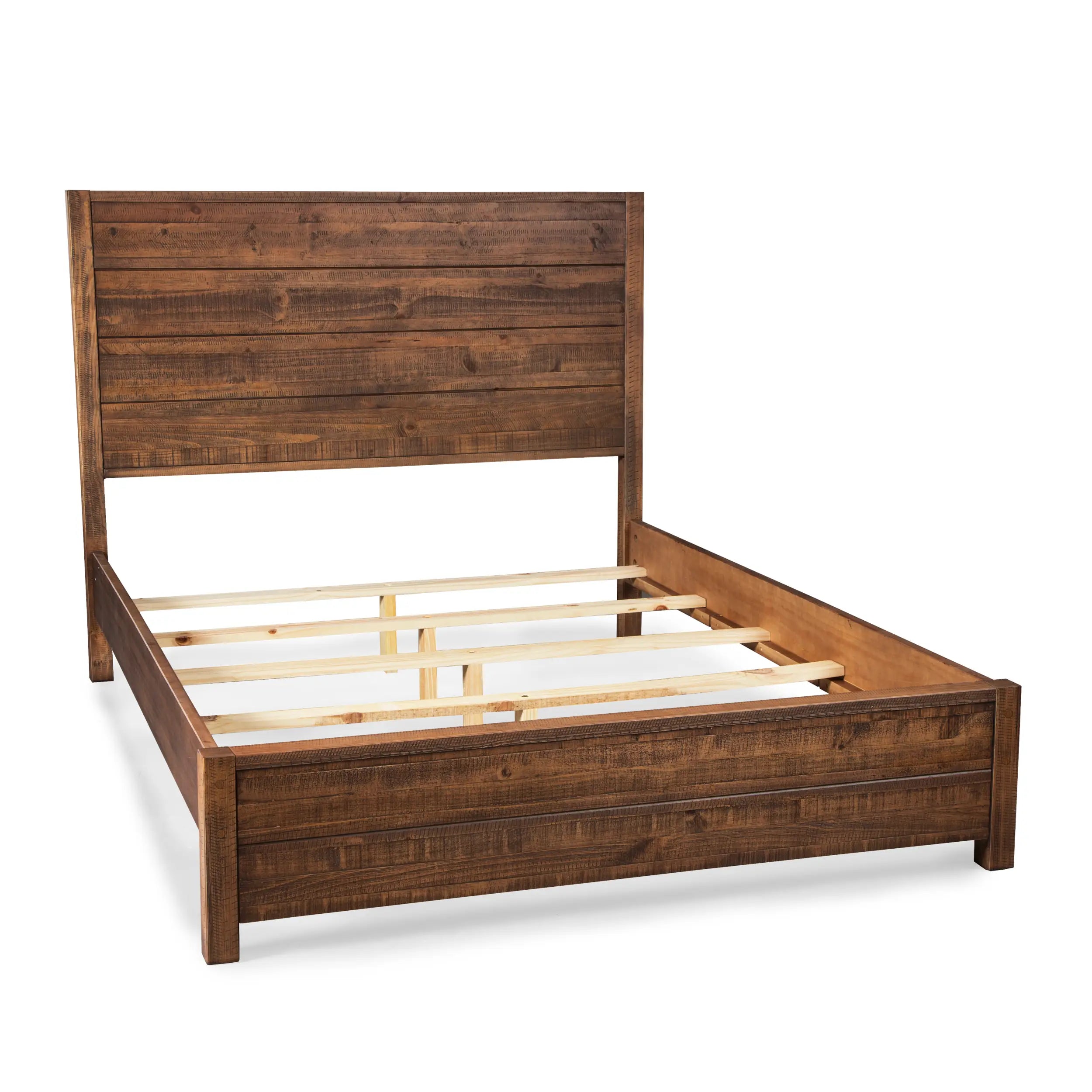 Montauk 5-Piece Bedroom Set - Queen Size Bed, Dresser, Nightstands & Mirror - Modern Farmhouse Furniture for Cozy Home Decor