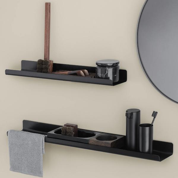 Modern Acrylic Wall Shelf Tray - Stylish Rectangular Organizer for Bathroom, Kitchen & Office Storage - Perfect for Home Decor & Small Item Display