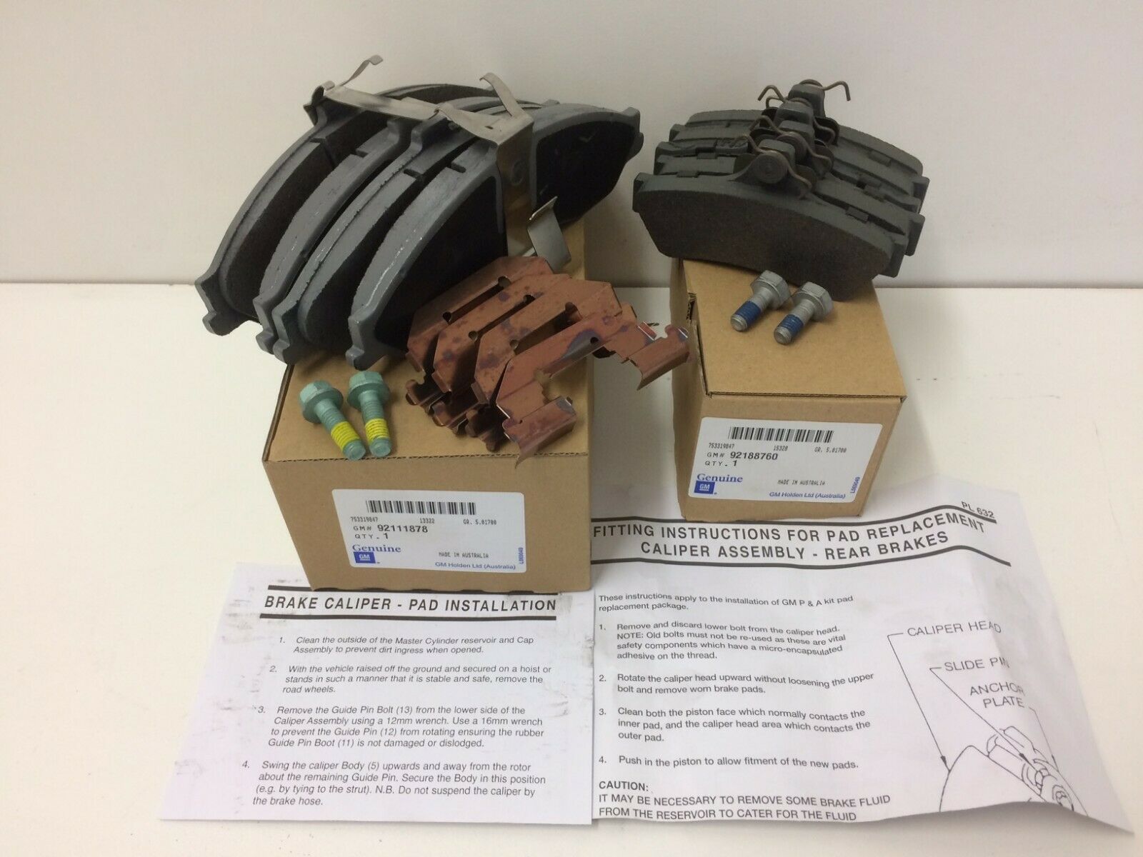 High-Performance Brake Pads for Holden Commodore VT VX VY VZ - Front & Rear Police Pack | Durable & Reliable Braking for Daily Driving & High-Speed Pursuits