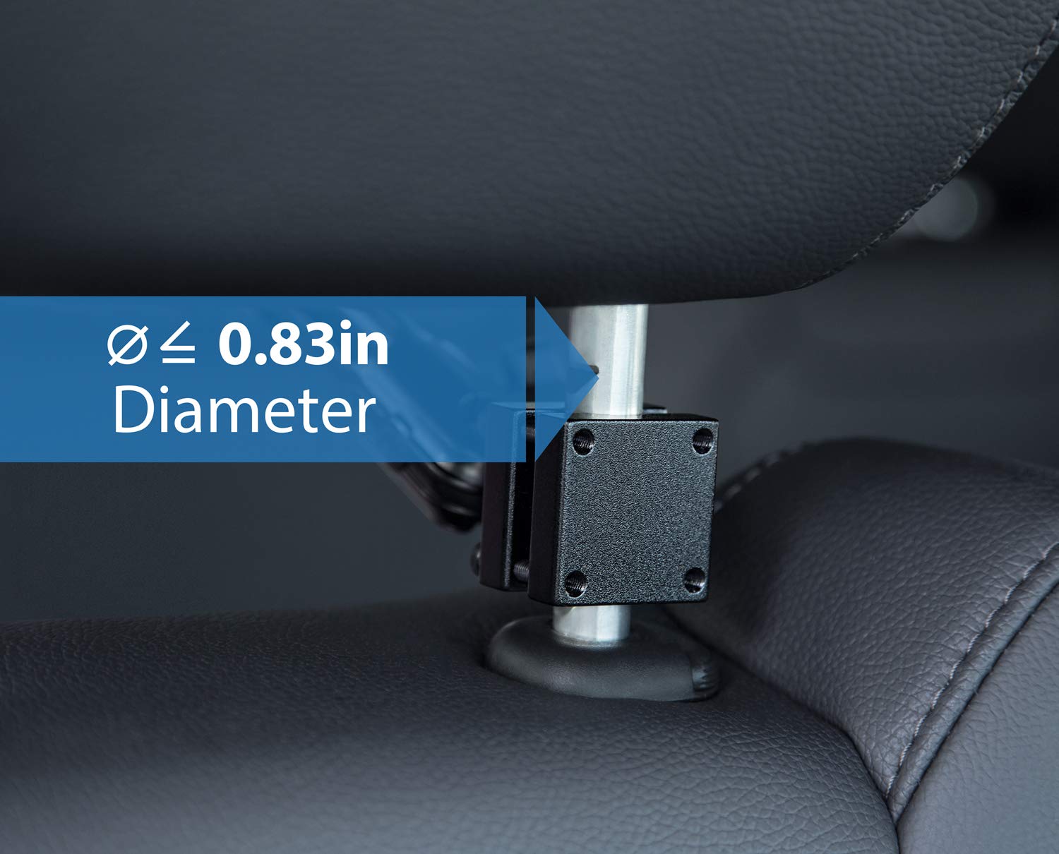 Premium Car Headrest Tablet Holder - Adjustable Aluminum Mount for iPad 7, Galaxy Tab, Fire Tablets | Heavy Duty Vehicle Accessory for Road Trips & Backseat Entertainment (MI-7310)